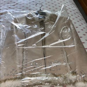 Montanaco leather and fur jacket